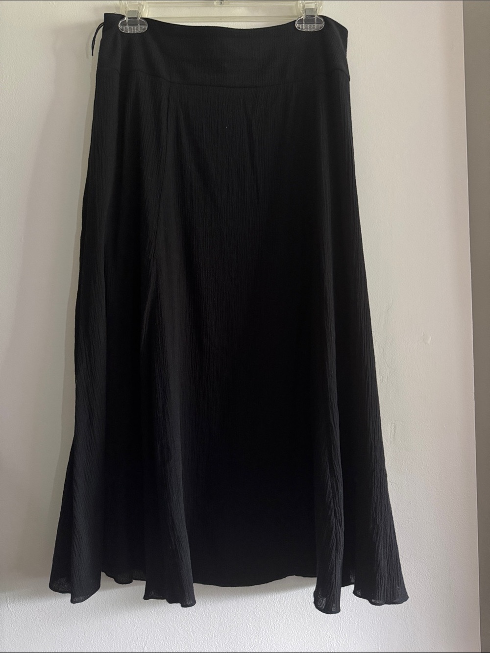 Laura Scott Black Maxi Skirt with Elastic Waistband, XL